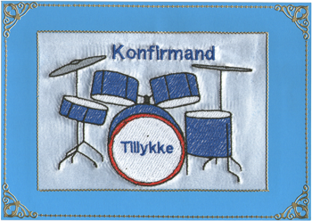 Konfirmand Telegram Dreng Trommer