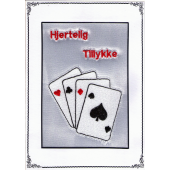 Tillykke telegram med kort 