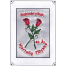 Rubinbryllup telegram røde roser